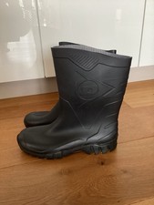 Dunlop Gummistiefel Herren Damen halbhoch Schuhe schwarz Gr. 42 guter Zustand