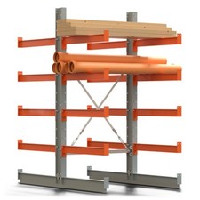 Kragarmregal, doppelseitig