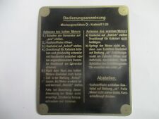 Typenschild oldtimer DKW