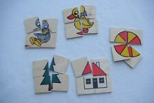 DDR Holzpuzzle Pittiplatsch Schnatterinchen u.a. für Kleinkinder