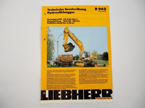 Prospekt liebherr r942 - prospekt,