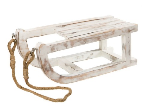 Holz deko schlitten shabby - holz,