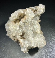 Fluorit XX mit Calcit XX von der Flußspatgrube Schönbrunn, Vogtland. 6 cm