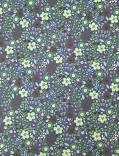 Jersey Stoff Rest blau grün