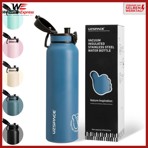 Trinkflasche 970ml ozeanblau - 970ml,