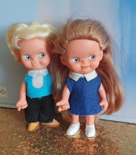 2x DDR Schalkau Souvenir Puppen Ostalgie Werbefigur Gummi vintage retro Puppe