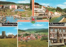 Furtwangen Schwarzwald BW Schwimmbad Turm Panorama Brunnentrog