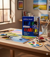 16 teiliges Acrylfarbe Set ca