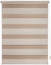 Klemmfix Doppelrollo Klemmrollo Duo Easyfix Rollo sand-braun gemustert ab 40 cm