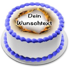 Feuer Tortenbild Party Deko