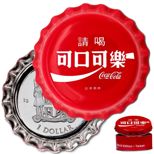 Silbermünze coca cola - silbermünze, coca-cola®