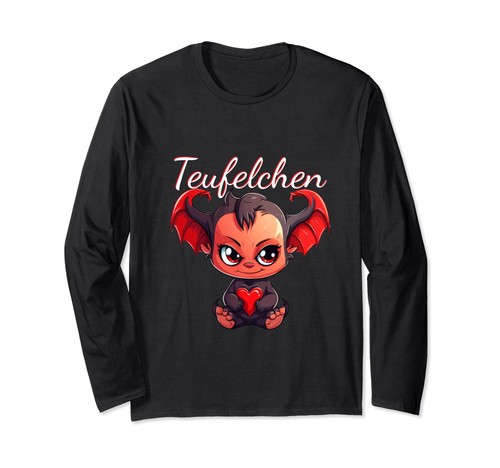 Teufel kostüm langarmshirt - teufel,