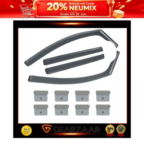 4tlg windabweiser set für - 4tlg,