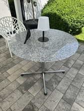 USM Haller Kitos Granit Tisch rund Garten Besprechungstisch Beistelltisch 90cm