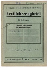 DDR KFZ-Brief Elektrokarren EP