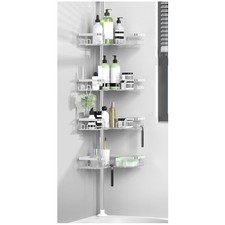Duschregal Eckregal Silbern