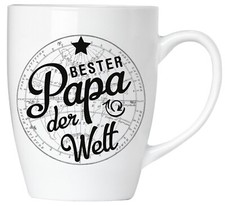 Kaffeebecher Bester Papa der Welt Keramik Tasse Vatertag Geschenke für Vater