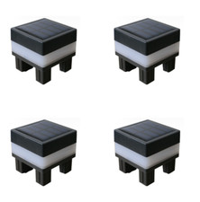 4X LED Solar Pfosten