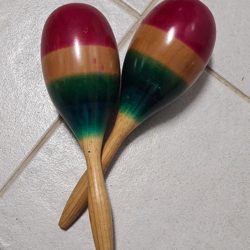 Holz maracas rasseln shaker - 2x,