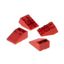 4x Lego Dachstein 33° 3x2 rot negativ Dachziegel schräg Steine 4500462 3747a