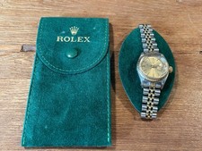Rolex Oyster Perpetual Date Bicolor Damenuhr Ziffernblatt Champagner