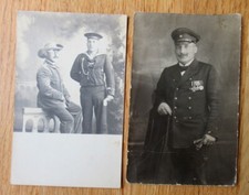 2 alte Portrait Fotos Kolonien