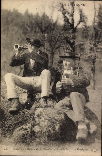 Cpa bretagne joueurs de - en,