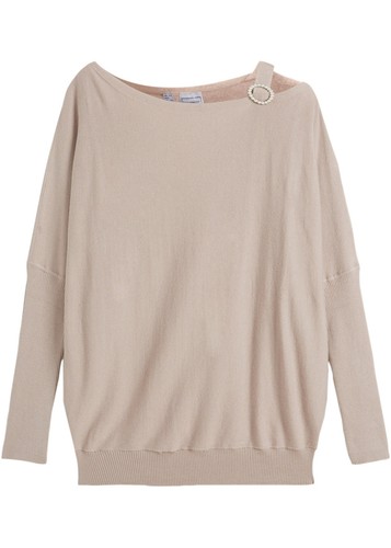 Pullover mit perlendetail - perlendetail, gr