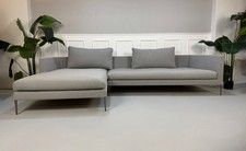 COR Pilotis Sofa Stoff Grau Ecksofa Designer Couch Sitzmöbel