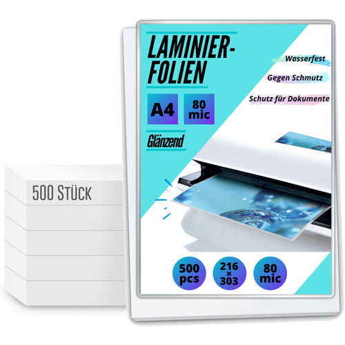 500 laminierfolien - st.,