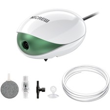 Aquarium Luftpumpe, leise, 150 L, Einstellbar, Luftschlauch, Rückschlagventil