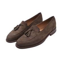 BALLY Tassel Loafers Gr 7 1/2 Schuhe Shoes Made in Italy Nubuck Braun Topik Clas