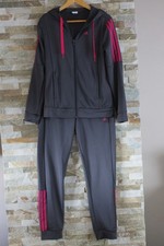 Adidas Trainingsanzug/Sporthose mit Jacke Gr 38/40/42 M/L grau pink