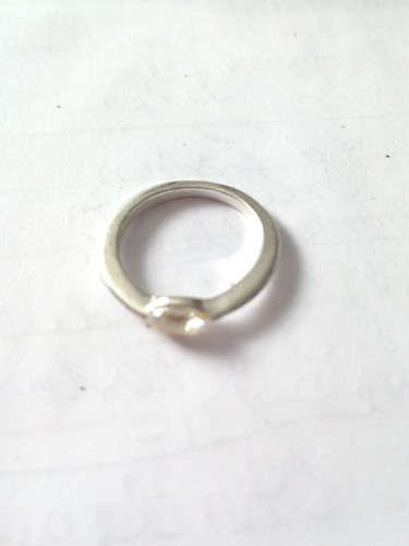 Ring mit klarem - mit, zirkonia