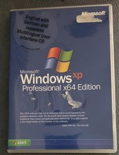 Microsoft Windows XP Professional x64 Edition, Englisch mit deutschen Interface