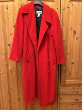 Langer Mantel Rodier rot