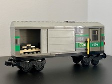 LEGO 4512 Güterwagen mit Schiebetüren Cargo Train Eisenbahn Wagon Güterzug 9V