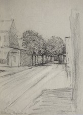 Norderney Knyphausenstraße mit Häusern Nordseeinsel Mario Barone *1902