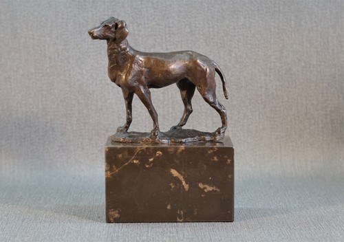 Bronze figur hund greyhound - hund,