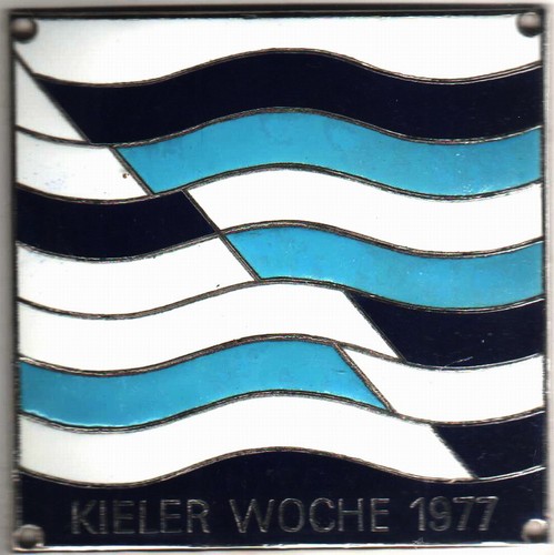 Kieler woche plakette 1977 - woche,