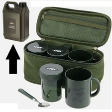 NGT Karpfenangeln Camping Brühset Reisetasche Tassen Teekannen + Wasserbehälter