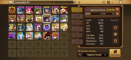 Summoners war starter ld5 - eu,