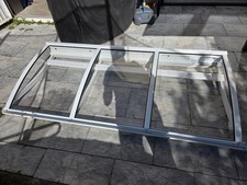 Extrabreites Vordach für die Haustür (Alu, weiß, Acrylglas, fast neu)