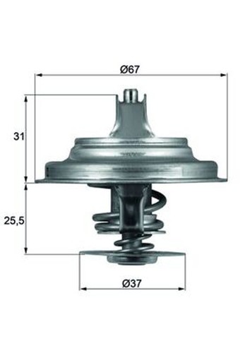 Thermostat kühlmittel mahle - kühlmittel,