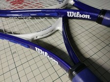 Wilson Paar Hartplatz Junior Tennisschläger 2er Set mit Koffer