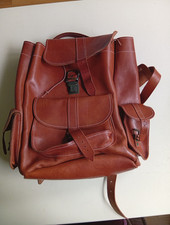 Rucksack braun Leder
