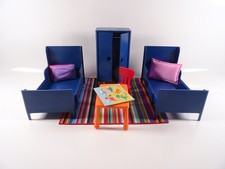 Ikea Huset Puppenmöbel 1:6 Kinderzimmer 2 Betten Schrank Tisch + Stuhl (19141)