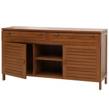 B-Ware Teak-Waschbeckenunterschrank MCW-M87, hochwertiges Teak, 80x150x40cm