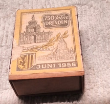 Alte Streichholzschachtel 750 Jahre Dresden Juni 1956 DDR