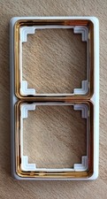 Jung  Abdeckrahmen 2-fach Creme weiß gold, CDP 582 Blende Doppel Rahmen